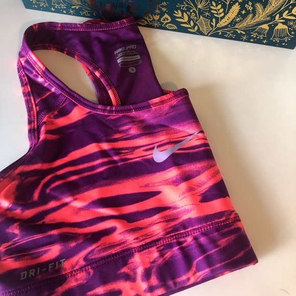Nike Pro Dri-Fit Tie Dye Sports Bra - Picture 1 of 3